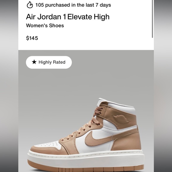 Air Jordan 1 elevate high white dessert tan color - Picture 11 of 11